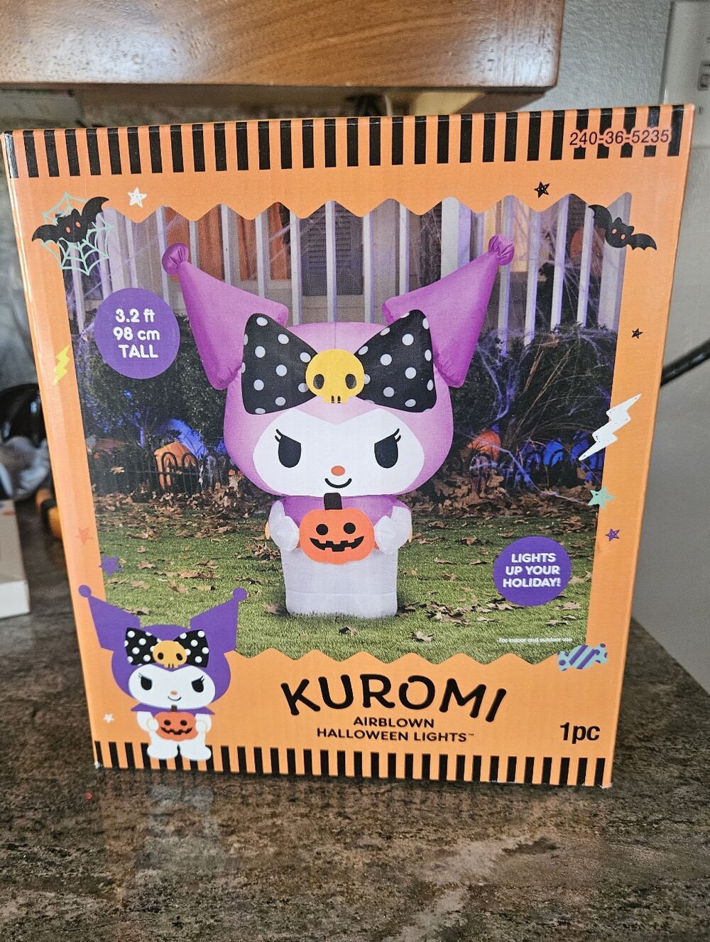 Brand New, Never Opened Kuromi Airblown Halloween Lights 3.2 ft Tall
